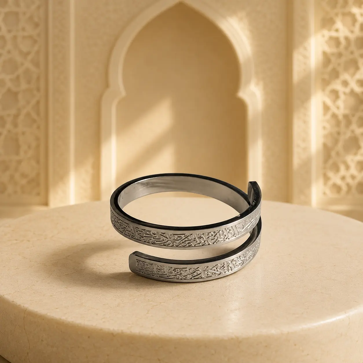 Ayat Al-Kursi Premium Ring – Silvar Edition